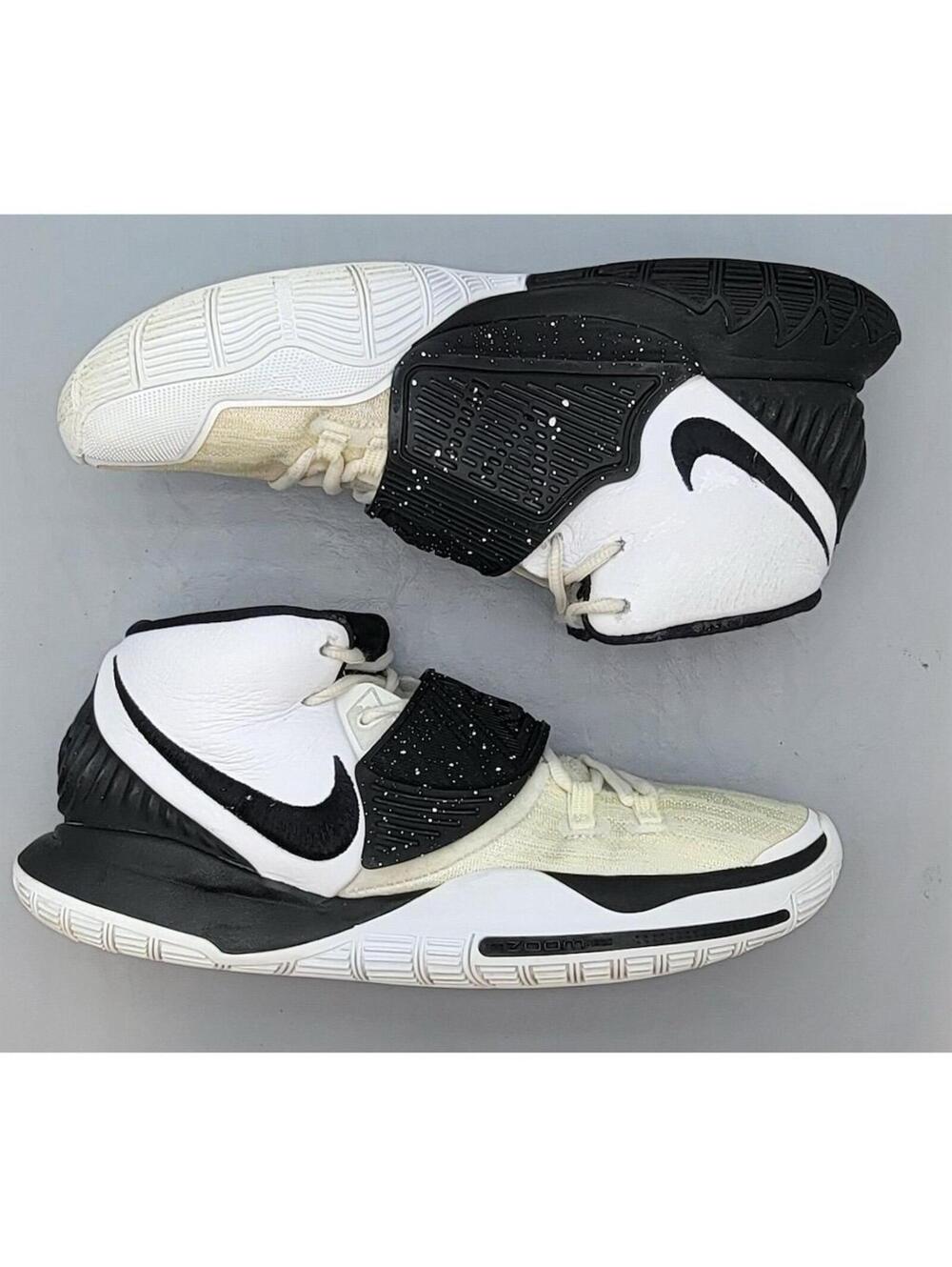 NNike Kyrie 6 White Black Basketball Shoes Men’s Size 11 CK5869-101